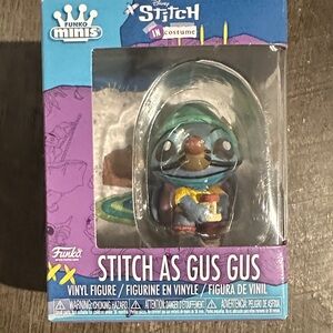 Funko Minis Stitch in Gus Gus Costume — Teal, Purple, Yellow